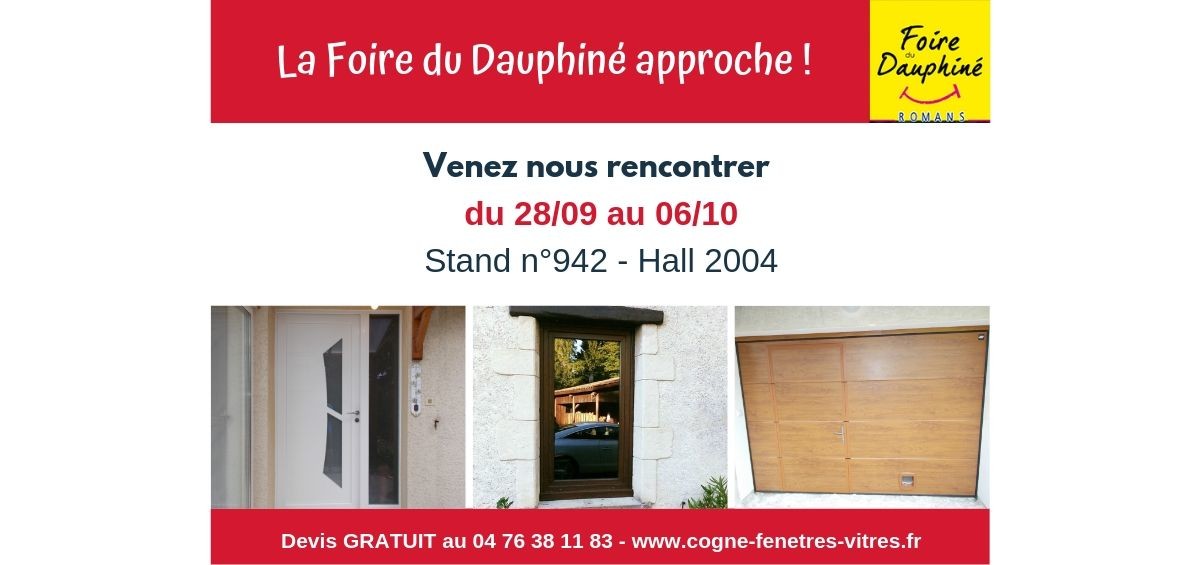 COGNE - Actu site_Foire Dauphiné de Romans 2019V3