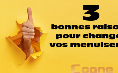 3 BONNES RAISONS POUR CHANGER DE MENUISERIES